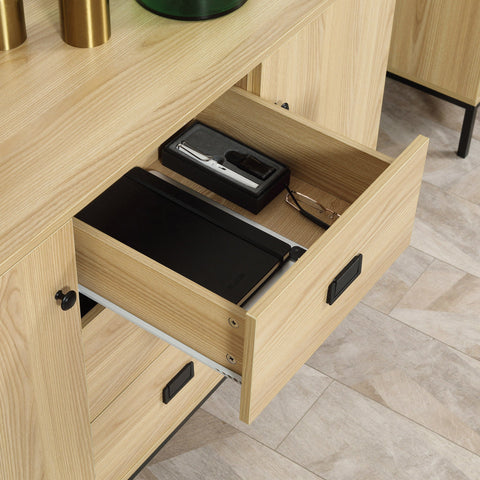 Rootz Buffet Storage Cabinet - Sideboard - Credenza - Contemporary Style - Adjustable Shelves - 120L x 39.5W x 77H cm