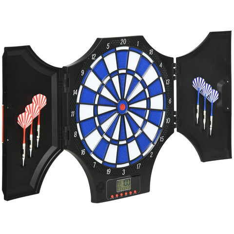Rootz Electronic Folding Dartboard - Digital Darts Game - LCD Display - 31 Games for 8 Players - 83L x 45W x 4H cm