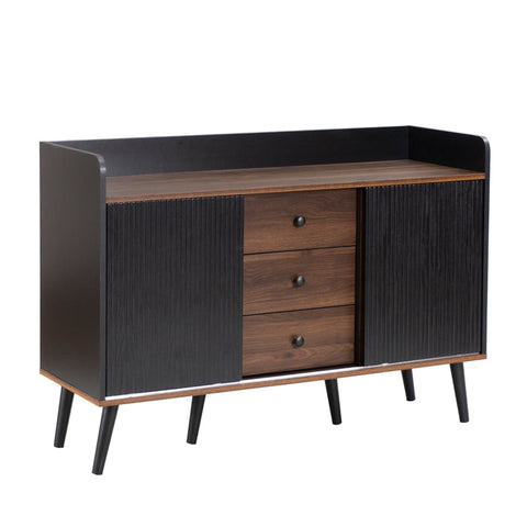 Rootz Modern Sideboard - Storage Cabinet - Buffet Table - Spacious Drawers - 117.5L x 39.5W x 80H cm