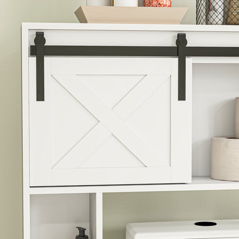 Rootz Toilet Shelf - Over Toilet Storage - Space-Saving Shelf - Maximize Bathroom Space - 80cm x 17cm x 128cm