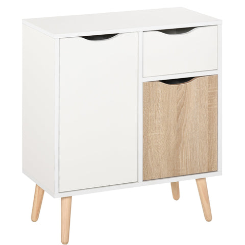 Rootz Buffet Sideboard - Storage Cabinet - Credenza - Scandinavian Design - Sturdy & Safe - 60x30x72cm