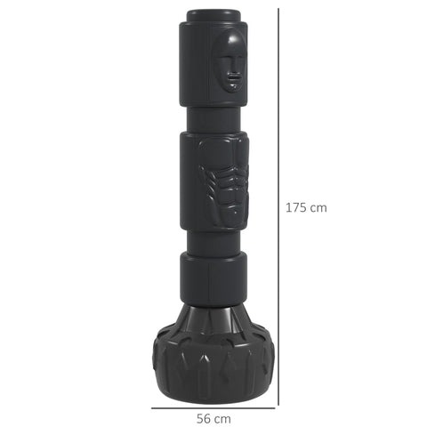 Rootz Standing Punching Bag - Boxing Dummy - Training Equipment - Adjustable Hitting Areas - Sturdy Base - Durable Faux Leather - 56cm x 56cm x 175cm
