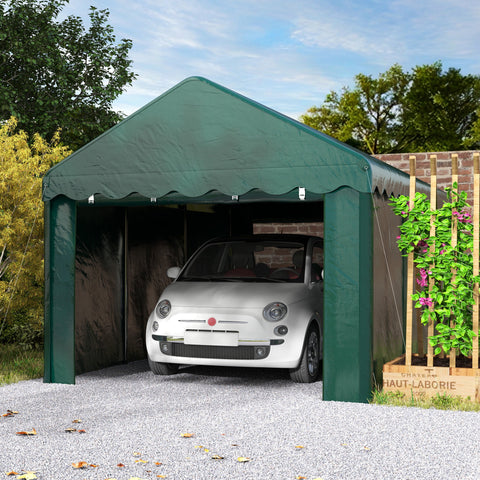 Rootz Garage Tent Carport - Vehicle Shelter - Boat Storage - UV Resistant - 594cm x 300cm x 280cm