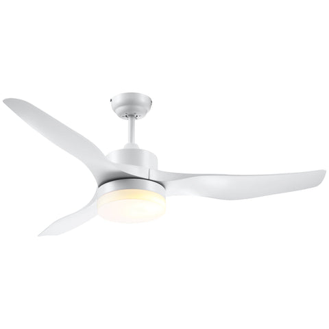 Rootz LED Ceiling Fan with Light - Ceiling Lamp with Fan - Remote Controlled - 2-in-1 Design - 132cm x 40cm