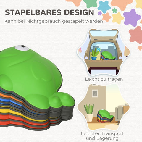 Rootz Balancing Stones - Kids River Stones - Children's Balance Blocks - Promotes Motor Skills - 37.5cm x 30cm x 9cm