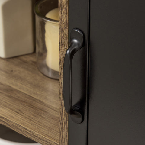 Rootz Industrial Buffet - Standing Storage Furniture - Cabinet - 3 Compartments - Extra Storage Space - 80cm x 35cm x 82cm