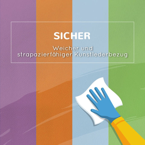 Rootz Soft Building Block Set - Climbing Blocks - Foam Blocks - Motor Development - Faux Leather - 45cm x 45cm x 25cm