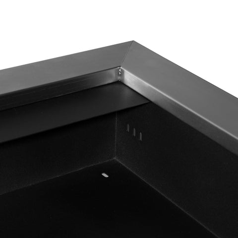 Rootz Stainless Steel Gel Fireplace - Bioethanol Wall Fireplace - Modern Home Fire Feature - Environmentally Friendly Fuel - Enhanced Safety Features - No Chimney Required - 110W x 54H x 14D cm