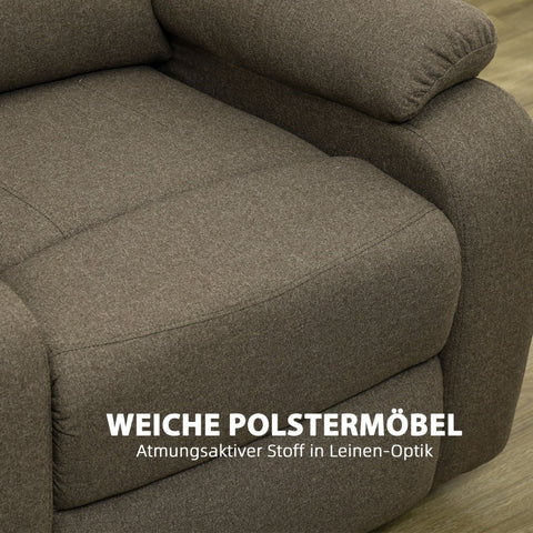 Rootz Recliner Chair - Lounge Chair - Armchair - Adjustable Backrest - Thick Padding - 87cm x 96cm x 98cm