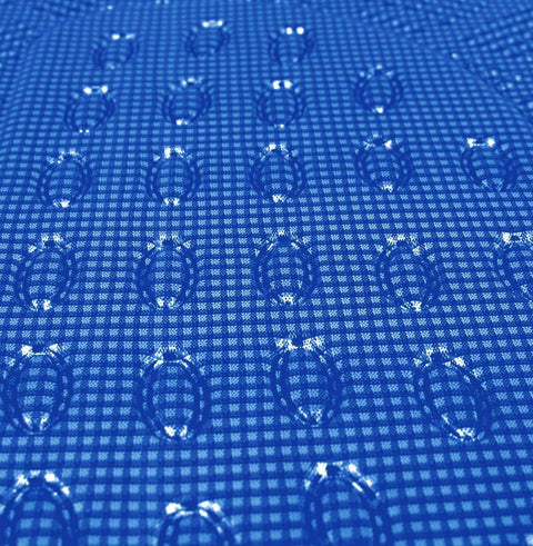 Rootz Universal Auto Footmats 4-Part - Car Floor Mats - Vehicle Mats - Optimal Protection - 69 x 49 cm Front, 46 x 47 cm Rear, Blue Alu Chroma Optics