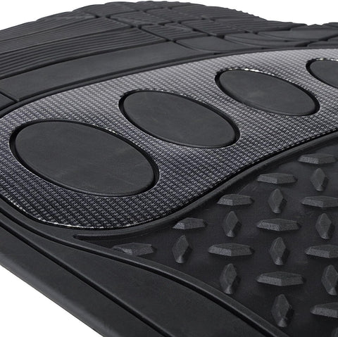 Rootz Car Floor Mat Set - Rubber Mats - Universal Fit - Waterproof - Easy to Clean - 48.5cm x 71cm, 48.5cm x 44cm