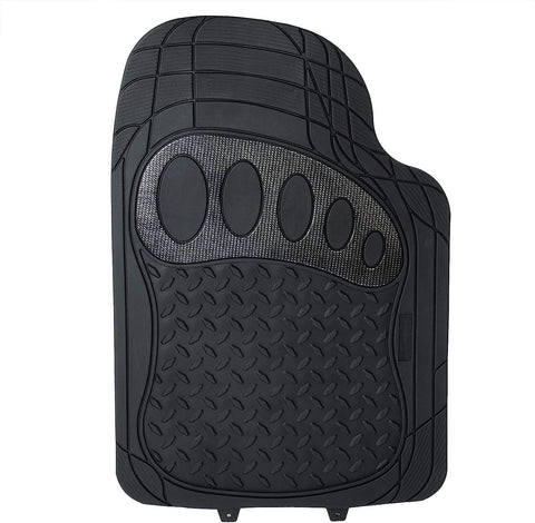 Rootz Car Floor Mat Set - Rubber Mats - Universal Fit - Waterproof - Easy to Clean - 48.5cm x 71cm, 48.5cm x 44cm