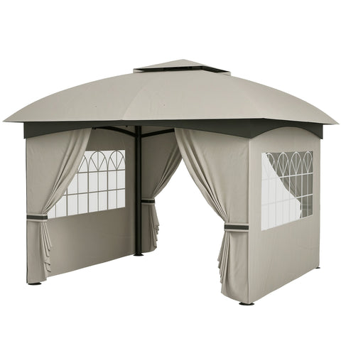 Rootz Garden Gazebo Beer Tent - Outdoor Shelter - Patio Canopy - UV Protection - 3.35m x 3.35m x 2.85m