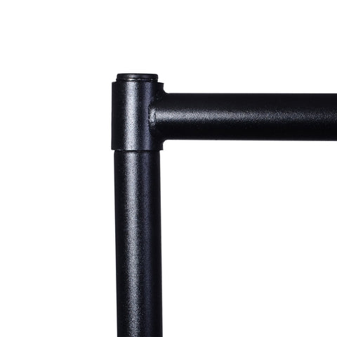 Rootz Metal Clothes Rack - Clothes Trolley - Rolling Coat Rack - High Stability - 180x60x150 cm