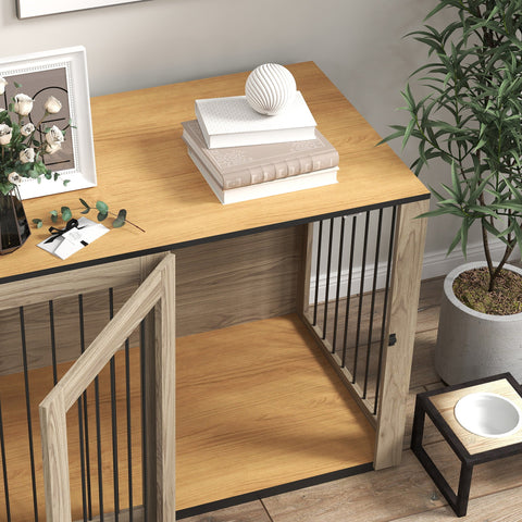 Rootz Dog Box - Pet Box for Large Dogs - Dog House - Indoor - Modern Design - 106 x 60 x 76 cm - Brown