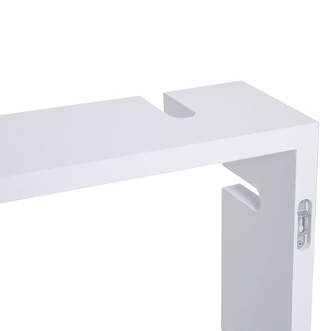 Rootz Wall Shelf - Cube Shelf - Cube Shelf With 3 Compartments - MDF - White - L38 x W12 x H30cm