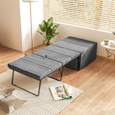 Rootz Folding Bed with Mattress - Rollaway Bed - Guest Bed - Soft Mattress - 190 x 69 x 38.5 cm