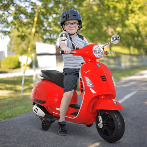 Rootz Elektro Children's Vespa Scooter - Kids Ride-On - Electric Scooter - Safe 3 km/h Speed - 50.5cm x 102cm x 75.5cm