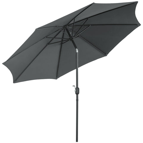 Rootz Garden Parasol - Balcony Screen - Sun Shade - UV Protection - Robust Design - 295cm Ø x 250cm H