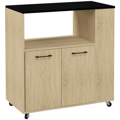 Rootz Kitchen Trolley - Multi-Storage Cart - Rolling Unit - Space-Saving Design - 75 x 40 x 80.5 cm