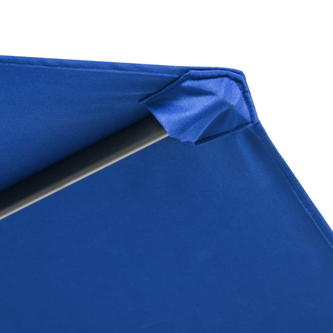 Rootz Offset Tilting Folding Garden Umbrella - Patio Parasol - Sunshade - Optimal Sun Protection - 2.97m x 2.5m with Stand