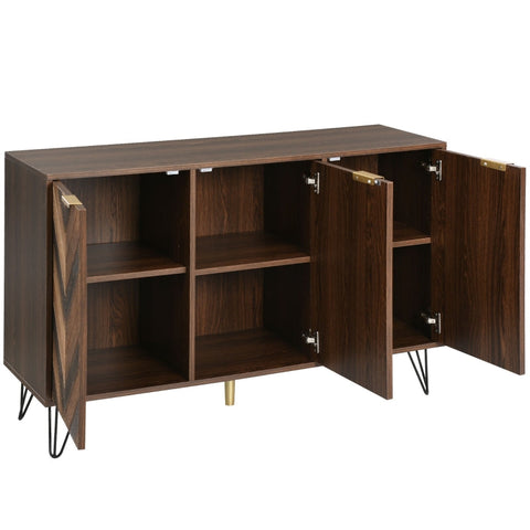 Rootz Stylish Sideboard - Storage Cabinet - Modern Credenza - Generous Storage Space - 120cm x 38cm x 76.5cm