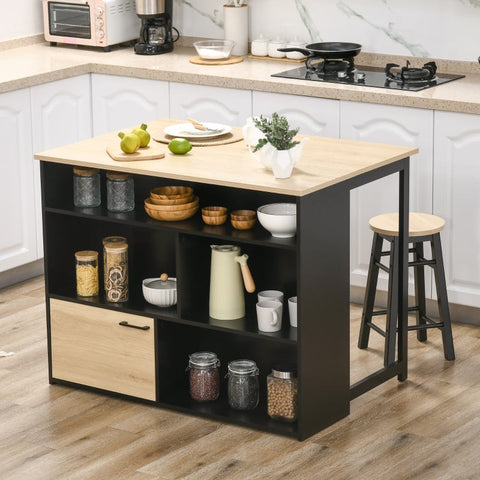 Rootz 3 Piece Bar Set - Home Bar Furniture - Space-Saving Bar Table - Modern Design - Ample Storage - 116L x 79.5W x 89.5H cm - MDF Material