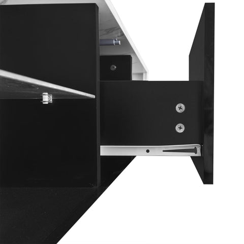 Rootz Coffee Table - Marble Table - Modern Living Room Table - LED Lighting - 100L x 50W x 42H cm