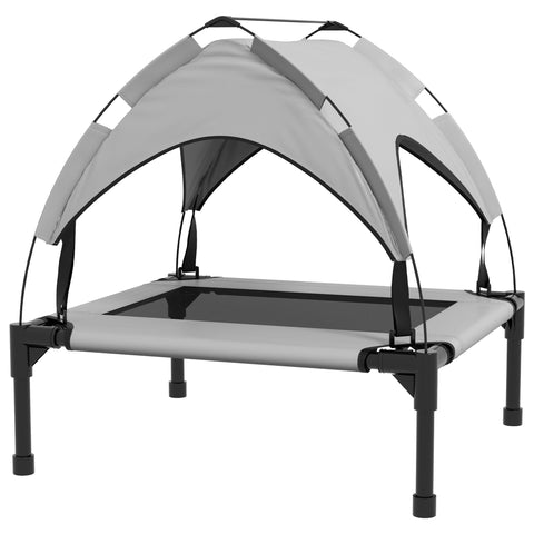 Rootz Dog Bed with Roof - Pet Shelter - Elevated Pet Bed - Water-Repellent Roof, Breathable - 76 x 61 x 69.5 cm - Supports Up to 20 kg