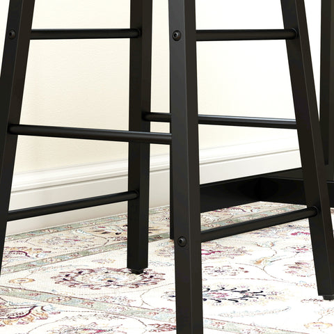 Rootz 3-Part Bar Table Set - Pub Table - High Top Table Set - Space-Saving - 91cm x 49cm x 91cm