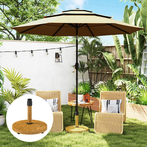Rootz Garden Parasol Stand - Umbrella Base - Sun Shade Holder - Firm Stability - Ø48 x 44cm