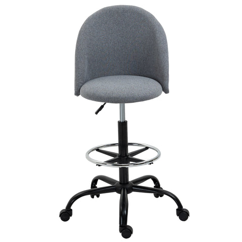 Rootz Height-Adjustable Desk Chair - Office Chair - Rotatable Desk Seat - Optimal Comfort - 48L x 60B x 105-125H cm