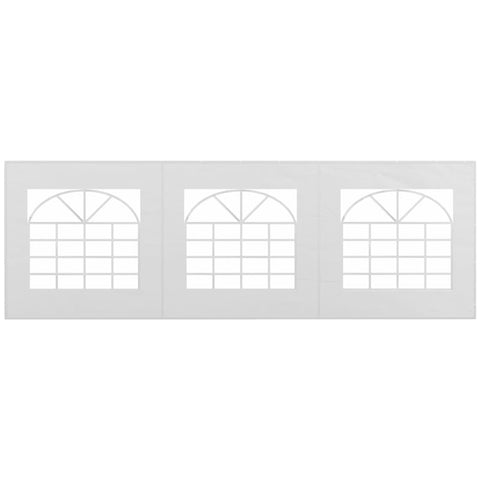 Rootz Replacement Wall for Beer Tent - Side Panel - Party Tents - Waterproof - Easy Assembly - White - 6x2m