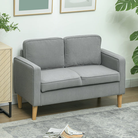 Rootz Two Seater Storage Sofa - Mini Couch - Compact Sofa - Space-Saving Design - 117cm x 63cm x 79cm