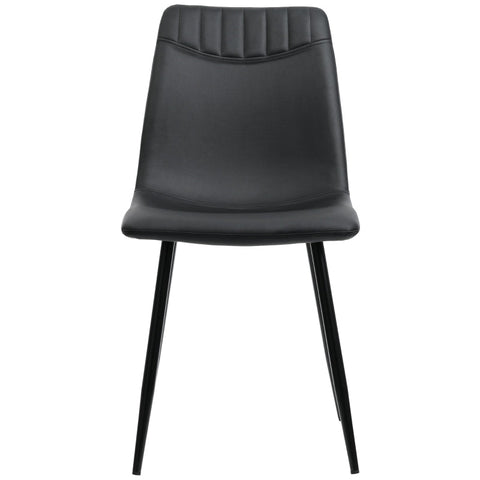 Rootz Faux Leather Dining Chairs - Dining Room Chairs - Kitchen Chairs - Exceptional Comfort - 43L x 40W x 86H cm