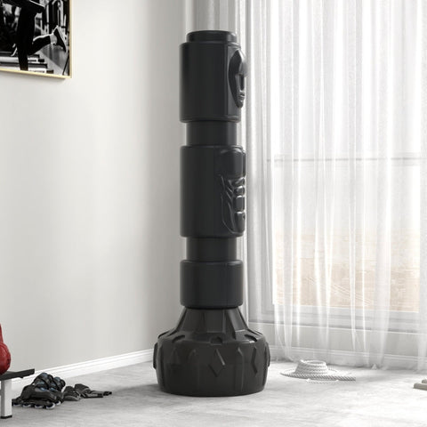 Rootz Standing Punching Bag - Boxing Dummy - Training Equipment - Adjustable Hitting Areas - Sturdy Base - Durable Faux Leather - 56cm x 56cm x 175cm