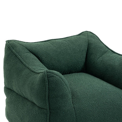 Rootz Bouclé Bean Bag Chair - Lounge Chair - Memory Foam Chair - Unmatched Comfort - 91x83x66cm