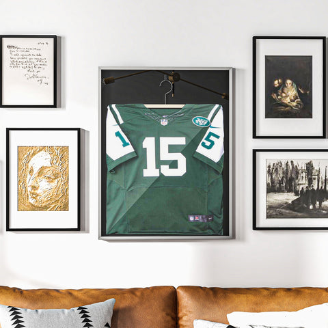 Rootz T-Frame Jersey Display Case - Frame Box - Memorabilia Holder - UV Resistant Acrylic - 70cm x 90cm