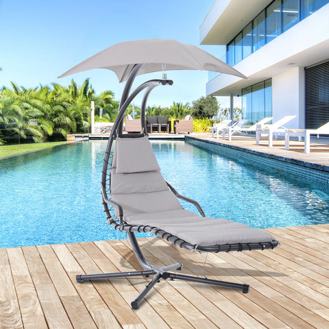 Rootz Hanging Lounger Schwingliege - Hollywood Swing - Garden Lounger - Ergonomic Comfort - 190cm x 115cm x 190cm