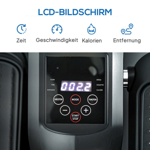 Rootz Mini-Ellipentrainer - Foot Coach - Handy Pedal Trainer - Injury Prevention - 45cm x 38cm x 25cm