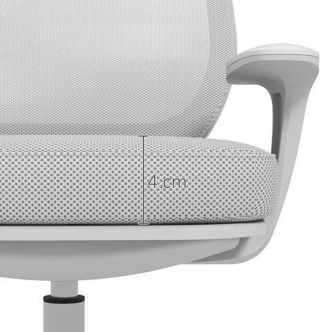 Rootz Ergonomic Office Chair - Desk Chair - Swivel Chair - Height Adjustable - 55cm x 48cm x 82.5-94.5cm