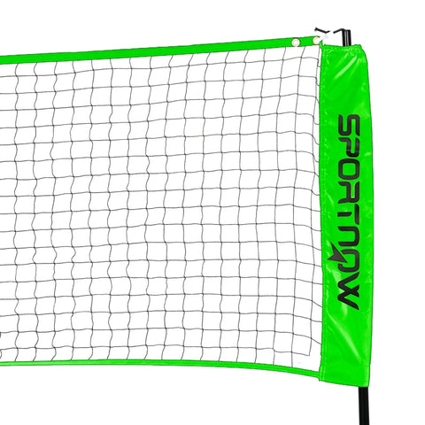 Rootz Badminton Net Set - Complete Sports Set - Rackets and Balls - Adjustable Net - Versatile Usage - 510L x 103W x 107-155H cm