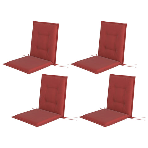 Rootz 4 Piece Set Seat Cushion - Chair Cushion - Outdoor Pad - UV Resistant - 108cm x 50cm x 5cm