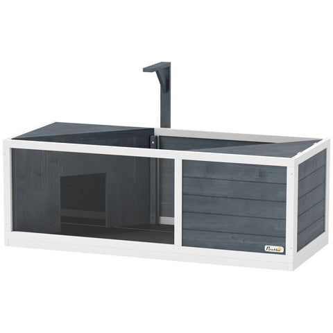 Rootz Turtle House - Reptile Enclosure - Terrarium - Easy Access - 120cm x 50cm x 40cm