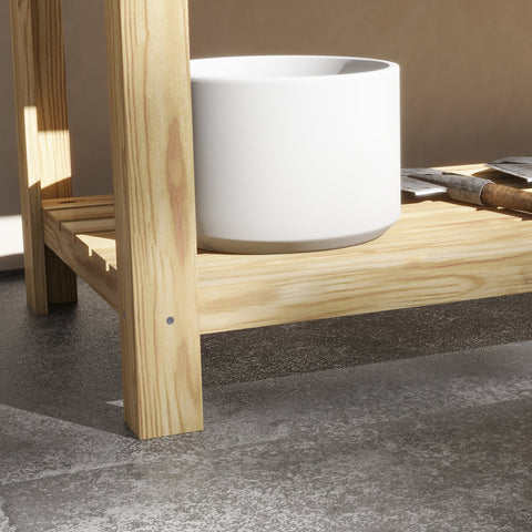 Rootz Raised Garden Bed - Planter Box - Elevated Flower Beds - Fir Wood, No Bending, 115l x 46b x 75h cm