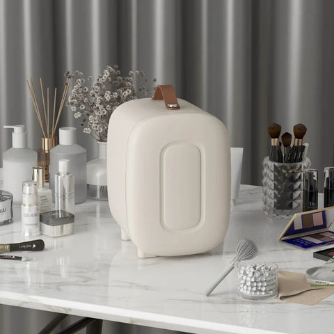 Rootz Keukenapparatuur - Draagbare Adapter - Schoonheidskoelkast - Capaciteit 4 L - Dienblad - Crèmewit - 20,3 X 26,3 X 28 Cm