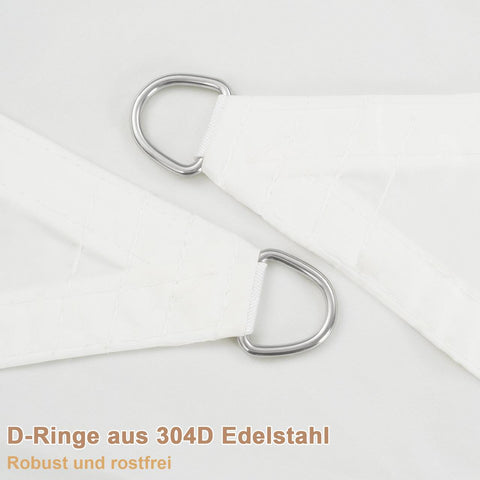 Rootz Premium zonnescherm voor buiten - UV-bescherming - waterdichte hoes - duurzame en eenvoudige installatie - 3,5 x 5 m