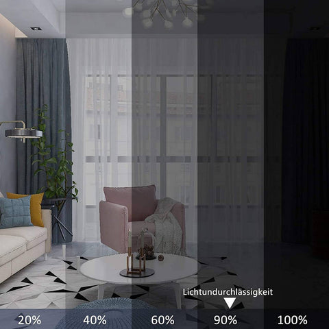 Rootz Curtain Set - Window Drapes - Energy Efficient Curtains - Heat & Cold Repellent - 140x270cm Yellow