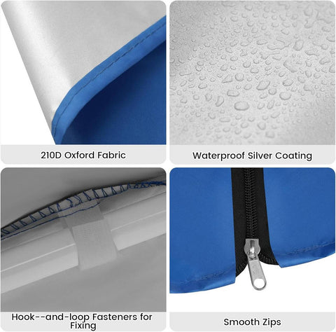 Rootz Outdoor Gazebo - Garden Pavilion - Protective Shelter - UV and Shade Protection - Breathable Mosquito Net - Easy Assembly - 380cm x 250cm x 328cm