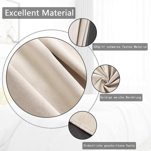 Rootz Darkening Curtain - Thermal Curtain - Light-blocking Drapes - Insulates & Enhances Privacy - Brown 140x270 cm